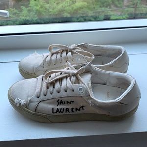 Saint Laurent “Ripped” Sneakers